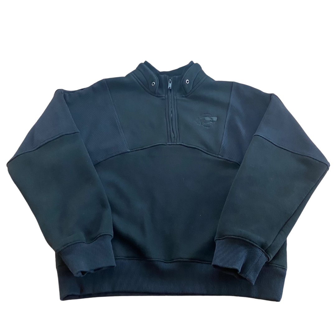 Retro Half Zip Sweatshirt Black