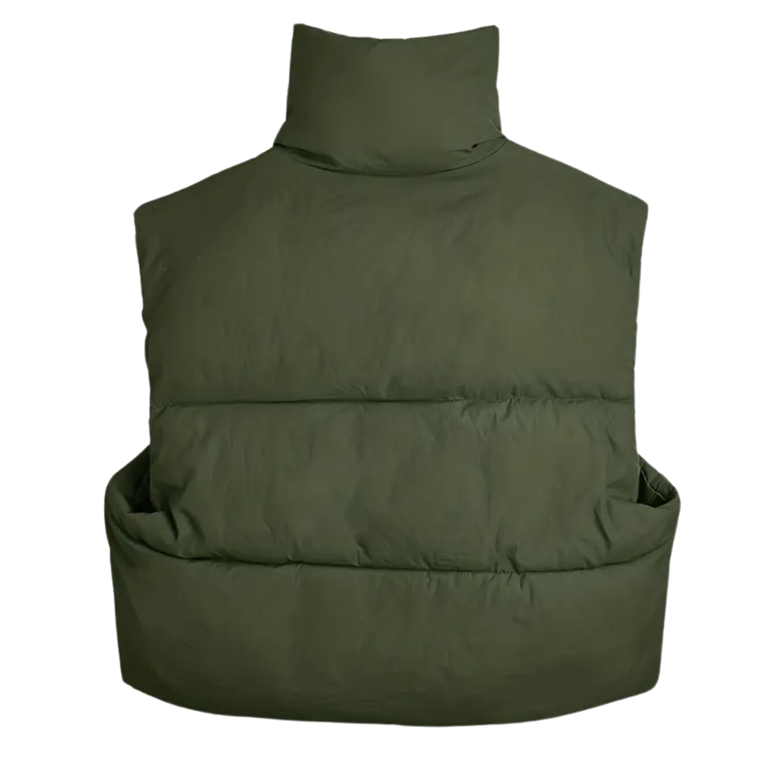 Cropped Puffer Vest
