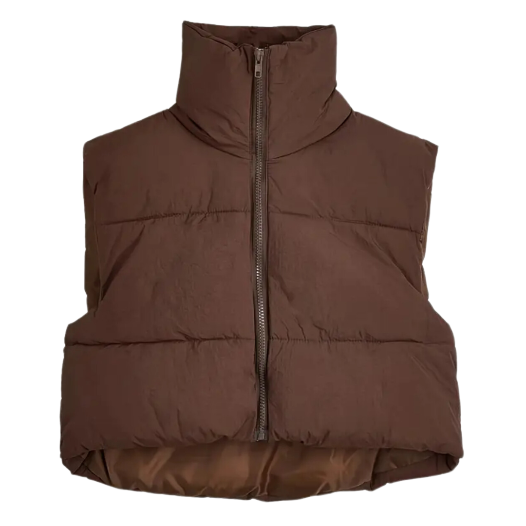 Cropped Puffer Vest