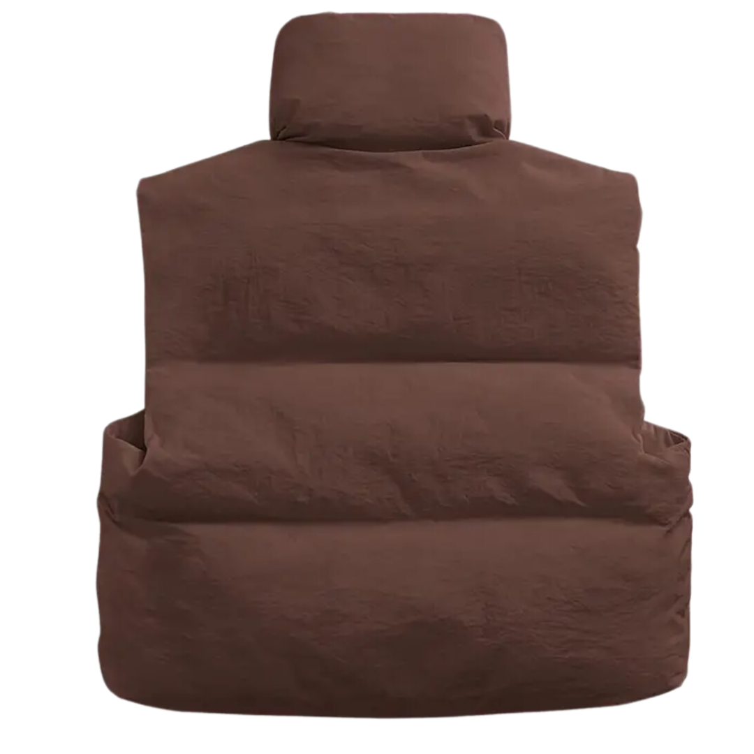 Cropped Puffer Vest