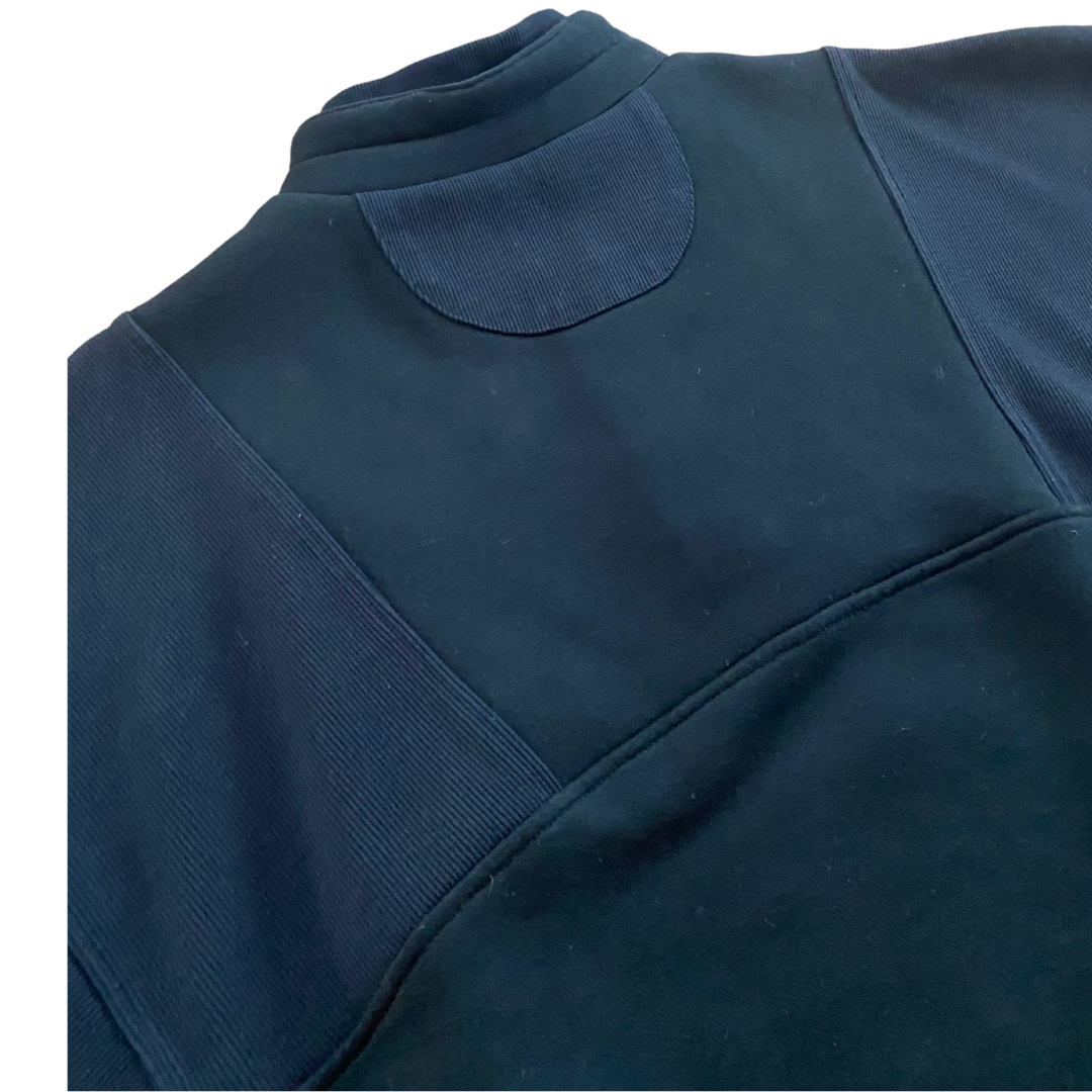 Retro Half Zip Sweatshirt Black
