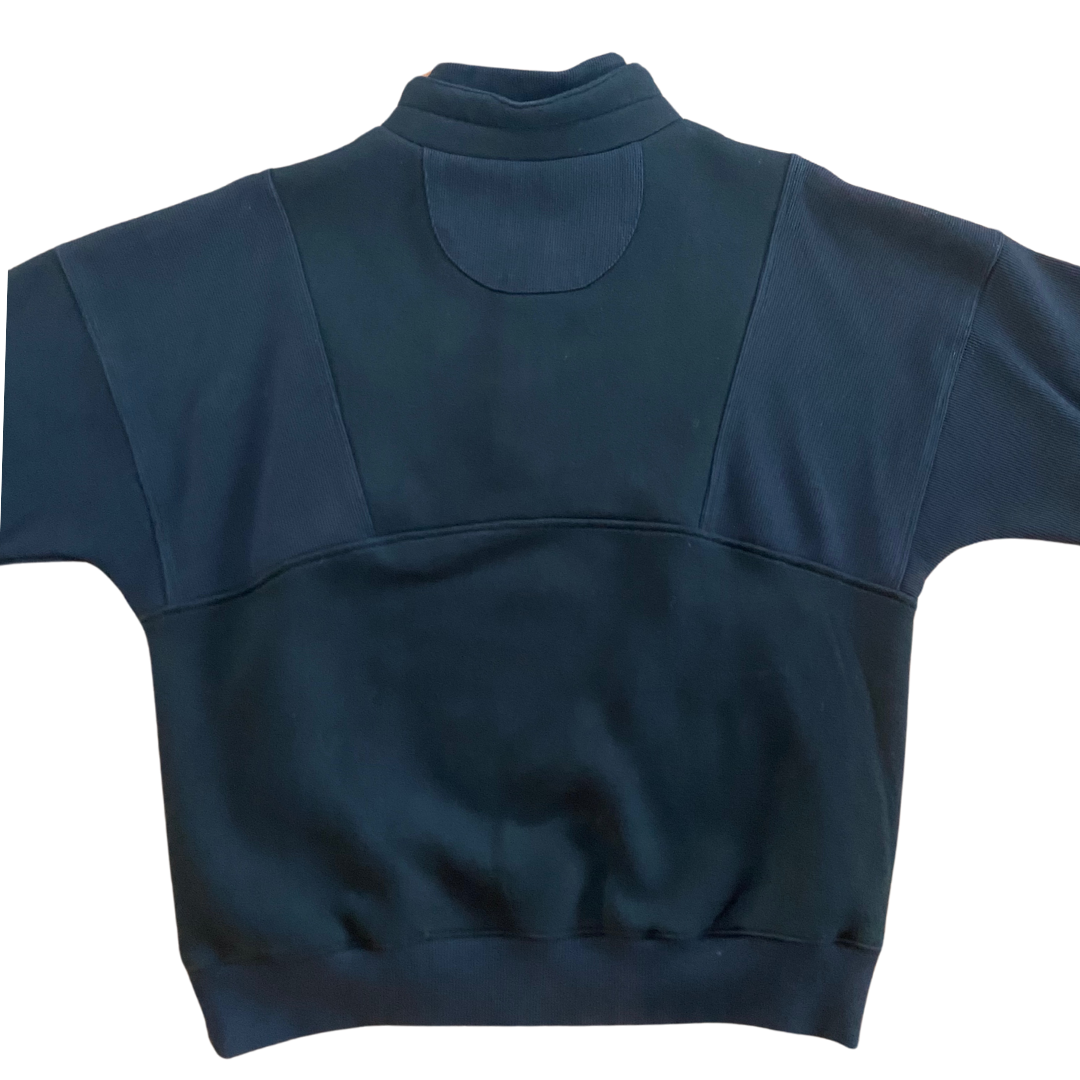Retro Half Zip Sweatshirt Black
