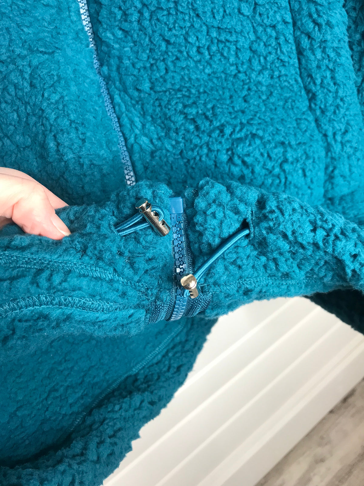 Drawstring Sherpa