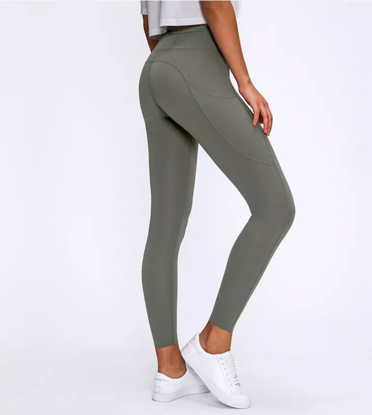 Raw Hem Side Pocket leggings