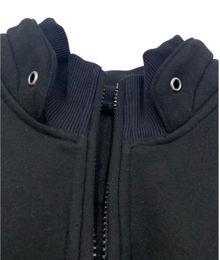 Retro Half Zip Sweatshirt Black